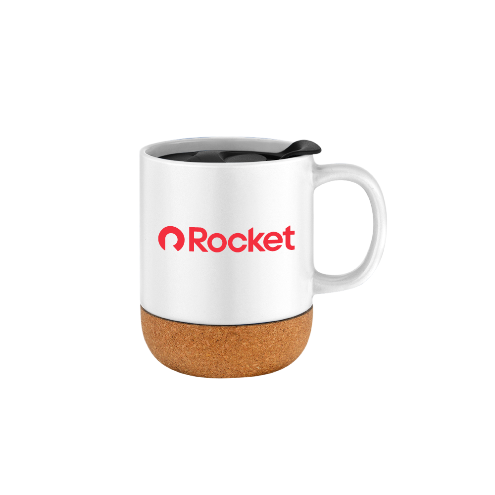 Rocket SipGrip 12oz Cork Base Ceramic Mug – Coffee (and Style) That Sticks Around!