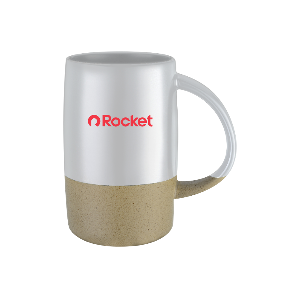 HappySip 17oz Two-Tone Ceramic Mug – Vintage Charm in Every Cup!